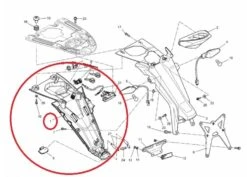 Ducati Cover License Plate Holder 24713211B