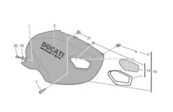 Ducati FAIRING RH 48012591CS