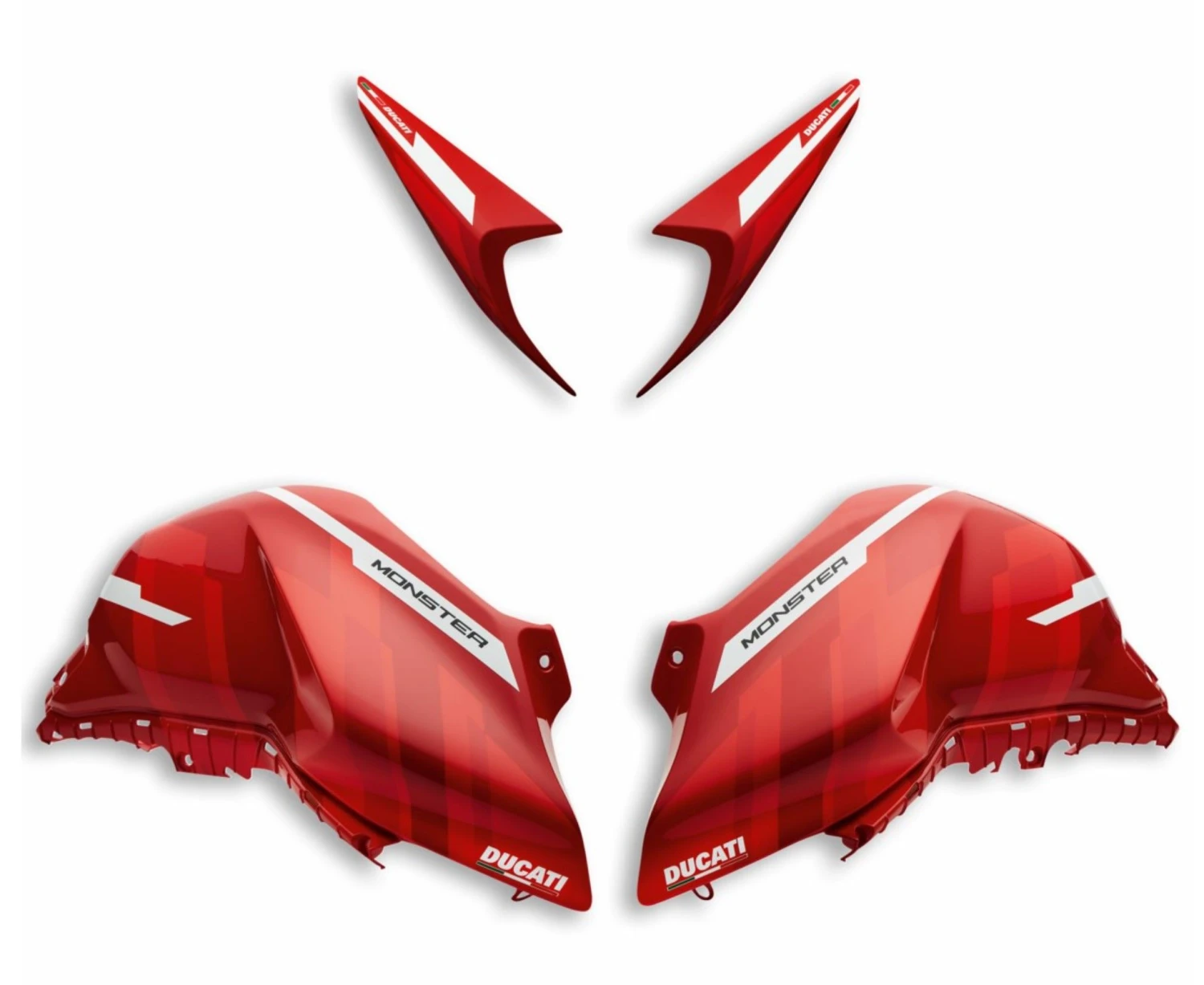 Ducati Kappenset Custom Monster Red 2 Ducati Kappenset Custom Monster Red - Afbeelding 2